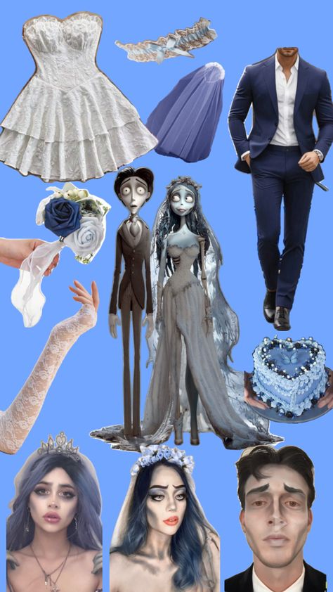 Couples Halloween Costume Corpse Bride Costume Couple, Costume Couple, The Corpse Bride, Corpse Bride Costume, Couples Halloween Costume, Bride Costume, Couples Halloween, Corpse Bride, Couple Halloween