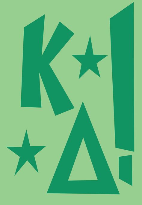 Kappa Delta Poster, Kappa Delta Painted Canvas, Kd Canvas Painting, Sorority Canvas Kappa Delta, Green Sorority Canvas, Kappa Delta Graphic Design, Kappa Delta Prints, Kappa Delta Art, Kd Painting