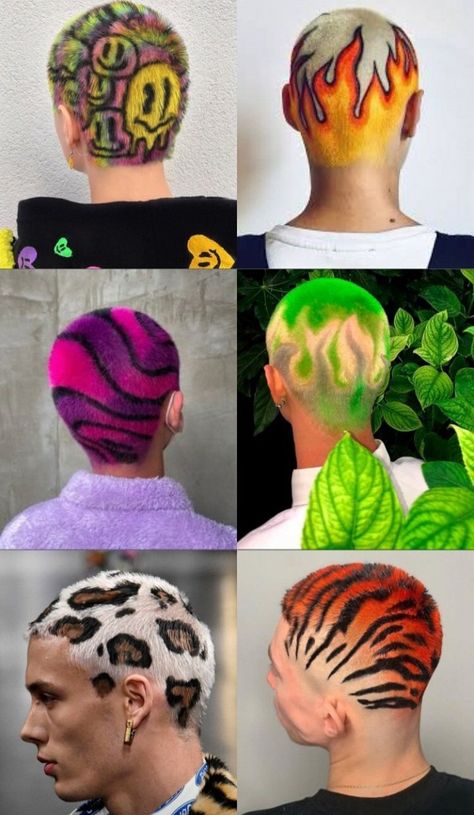 Bleached Hair Men, Shaved Head Designs, Rediscover Yourself, Cool Hair Designs, Buzz Cut Hairstyles, Short Hair Designs, Hair Colour Design, Dyed Hair Men, Buzzed Hair