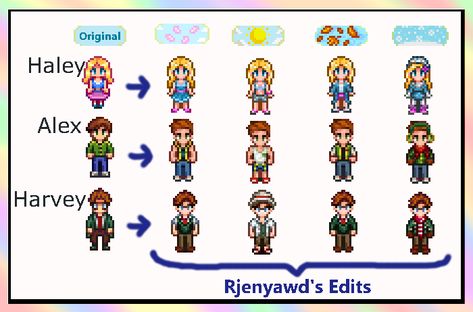 Stardew Valley Sprites, Alex Harvey, Swamp Monster, Stardew Valley Layout, Stardew Valley Tips, Stardew Valley Farms, Character Sprites, Stardew Valley Fanart, Ideas For Fun