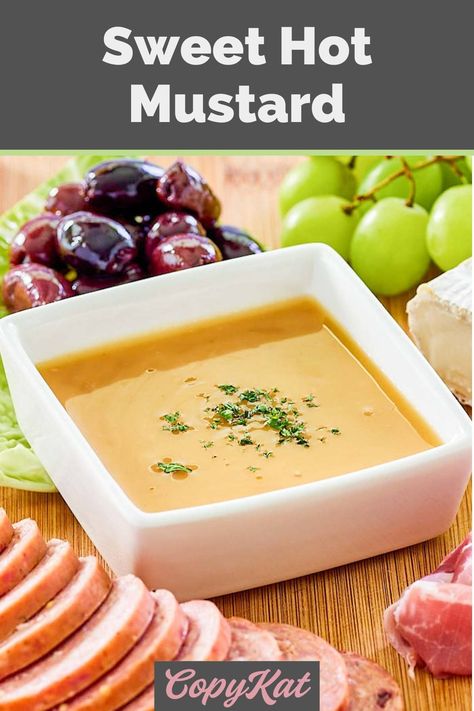 Homemade Sweet Hot Mustard, Longhorn Honey Mustard Recipe, Hickory Farms Sweet Hot Mustard Recipe, Sweet Hot Sauce Recipe, Sweet And Spicy Mustard Recipe, Hot Mustard Dipping Sauce, Sweet Mustard Recipe, Sweet Hot Mustard Recipe, Hot Pepper Mustard Recipe