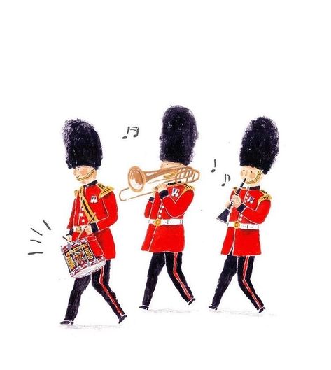 British Guard, London Drawing, Buckingham Palace London, London Illustration, London Theme, Canvas Bag Design, Palace London, Watercolor Ideas, London Art