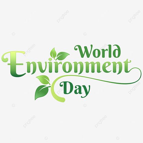 Environment Typography, Word Doodles, Flower Typography, Green Logo Design, Logo Word, Green Environment, Letter N Words, Environment Day, World Environment Day