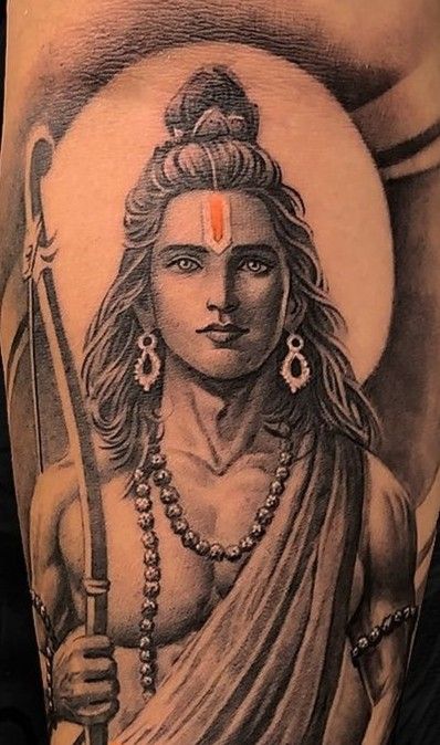 Sri Ram Tattoo Design, Sri Ram Tattoo, 3 Number Design, Ram Tattoo Design, Hanuman Design, Hanuman Tattoo, Ram Tattoo, Avengers Drawings, Sri Ram