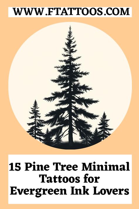 Northwest Tattoo Ideas, Northwest Tattoo, Pine Tree Tattoos, Nature Lover Tattoo, Evergreen Landscape, Pine Tree Silhouette, Pine Tree Art, Minimal Tattoos, Love For Nature