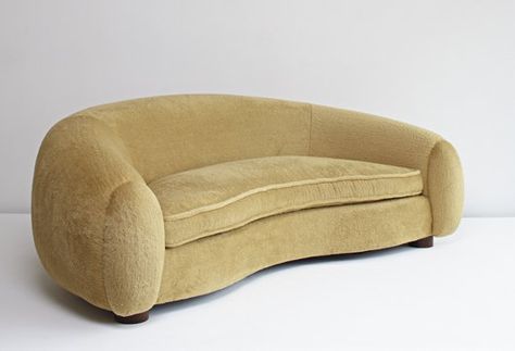 Jean Royère: Polar Bear sofa, 1946 Jean Royere, Bear Chair, Hippie Homes, Curved Sofa, French Interior, Vintage Persian Rug, Soft Seating, Sofa Shop, Best Sofa