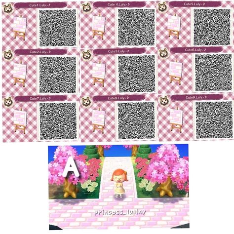 ♡ Pastel Pink Brick Path ♡ ♡ Animal Crossing New Leaf ♡ ♡ ACNL ♡ QR ♡ Acnl Qr Code Sol, Qr Code Animal Crossing, Leaf Template Printable, Acnl Paths, Kagami Kuroko, Animal Crossing Qr Codes, Acnl Qr Codes, Motif Acnl, Animal Crossing 3ds