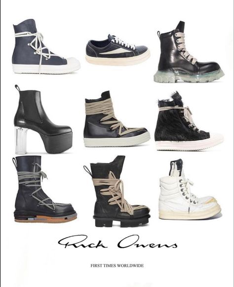 Helmut Lang Archive, Rick Owens Shoes, Rick Owens Sneakers, Archive Fashion, Rick Owens Drkshdw, Raf Simons, Streetwear Men Outfits, Jean Paul Gaultier, Rick Owens