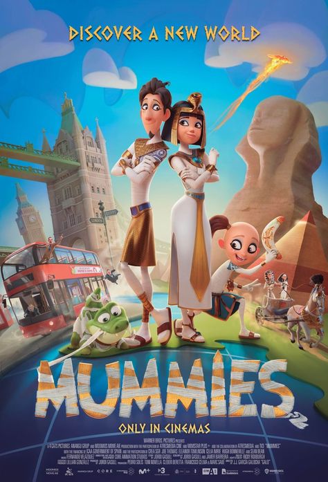 Mummies (2023) Kids Movie Poster, Tam Film, Mummy Movie, Animated Movie Posters, Good Animated Movies, The Mummy, Colin Farrell, Movie Prints, Animation Movie