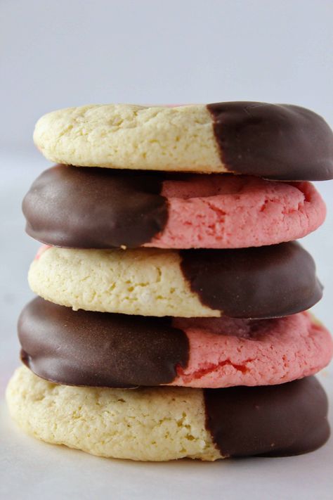 Cake Mix Neapolitan Cookies Recipe featured by top US cookies blog, Practically Homemade Neapolitan Cookies Recipe, Neapolitan Cookies, Practically Homemade, Butter Cake Cookies, Neapolitan Cake, Best Cake Mix, Kentucky Butter Cake, Chocolate Dipped Cookies, Bundt Cake Recipe