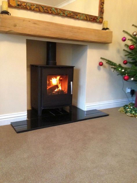 Woodburning Stove Fireplace, Wood Stove Hearth, Wood Burning Cook Stove, Log Burner Fireplace, Fireplace Glass Doors, Wood Burning Stoves, Wood Stove Fireplace, Fireplace Doors, Freestanding Fireplace