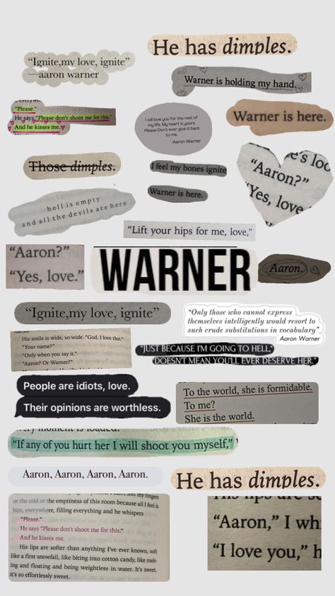 Shatter Me Warner, Shatter Me Quotes, The Office Show, Shatter Me Series, Aaron Warner, Shatter Me, Book Wallpaper, I Series, Book People