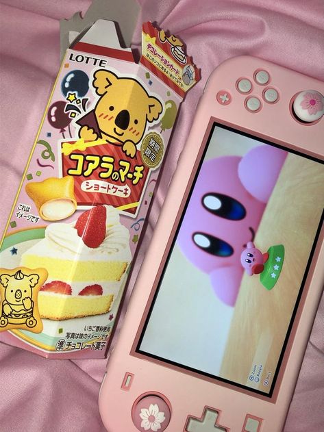 Kirby Nintendo Switch, Cute Core, Kirby Nintendo, Japan Sakura, Game Snacks, Kawaii Core, Aesthetic Japan, Cute Stars, + Core + Aesthetic