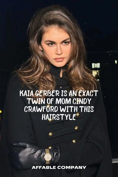 🌸💁‍♀️ Kaia Gerber is bringing back the '60s with her voluminous hair! 💥 Channeling iconic supermodel vibes, her bouncy blow dry in St. Moritz screams retro glam. 💫 But it's not just the '60s she's channeling—Kaia's glossy mane also nods to her mom Cindy Crawford's legendary '90s runway looks. 👑 From TikTok to the Grammys, big hair is making a major comeback! 🎶 Paired with smoky eyes and flawless skin, Kaia proves beauty runs in the family. #RetroGlam #HairInspiration #KaiaGerber Backcombed Hairstyles, Twinning Outfits, Bouncy Blow Dry, 90s Runway, The Grammys, Smoky Eyes, Twin Outfits, Retro Glam, From Tiktok