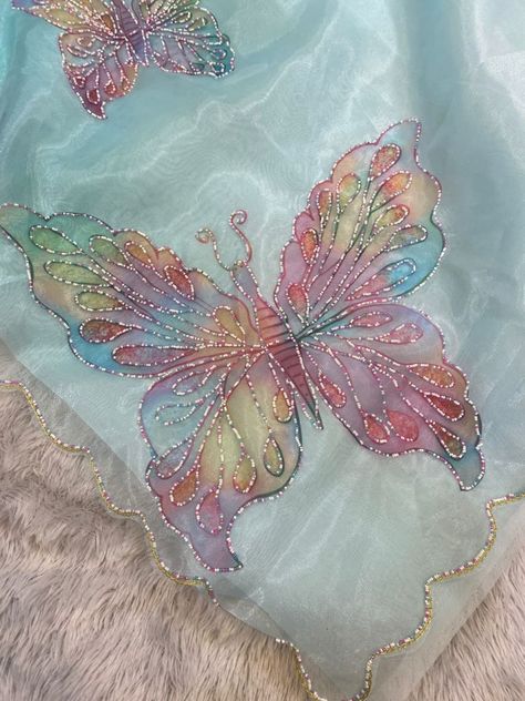 RRS 33 SINGLES AVAILABLE Pure Organza butterfly handprint saree with multicolour pearl handwork in all over saree & pearl border arca with contrast silk blouse Handprint Saree, Organza Butterfly, Pearl Border, Latest Colour, Hand Print, Fabric Painting, Silk Blouse, Shop Now, Saree