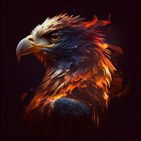 Anime Eagle, Eagle Images, Eagle Wallpaper, Fire Flames, Eagle Head, The Eagle, Background Illustration, Cute Backgrounds, Dark Background