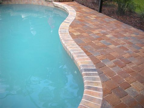 Brick Paver Pool Decks | Enhance Pavers - Brick Paver Installation | Jacksonville, Ponte Vedra, Orange Park, Fleming Island, St. Augustine Florida Summer Kitchens, Arizona Pools, Paver Installation, Paver Patios, How To Install Pavers, Pool Stuff, Patio Pavers, Paver Walkway, Paver Driveway