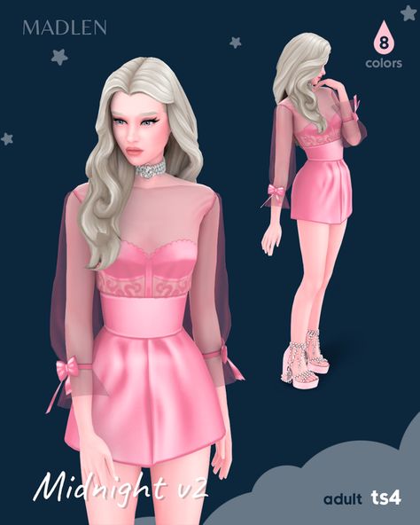 Sims 4 Madlen Cc, Sims 4 Cc Romantic, Sims 4 Cc Dress Elegant, Madlen Sims 4, Sims 4 Madlen, Ts4 Cc Dress, Sims 4 Cc Skirts, Cc Dress, Ts4 Clothes