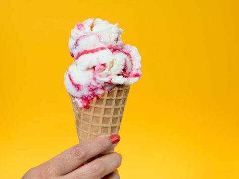 Raspberry Ripple Goat's-Milk Gelato Recipe | Serious Eats Gelato Recipes, Gelato Recipe, Raspberry Tart, Raspberry Ripple, Raspberry Syrup, Glass Baking Dish, Serious Eats, Ice Cream Flavors, Homemade Ice