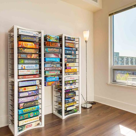 Game Storage Cabinet, Board Game Storage Cabinet, Board Game Shelves, Game Shelves, Board Game Shelf, Board Game Room, Bored Games, Board Game Storage, Game Room Basement