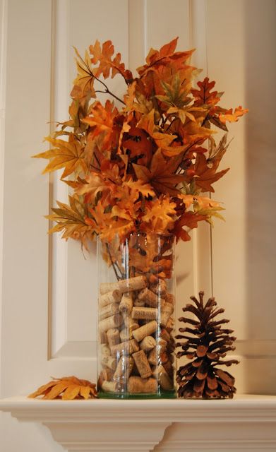 Imparting Grace: September 2012 Fall Candle Centerpieces, Fall Centerpieces Diy, Outside Fall Decor, Fall Thanksgiving Decor, Fall Deco, Autumn Decorating, Fall Mantel, Diy Centerpieces, Fall Halloween Decor