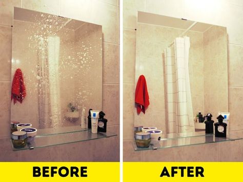 Cleaning Mirrors Without Streaks, Cleaning Mirrors, Clean Bathroom, How To Clean Mirrors, Start Cleaning, Cleaning Agent, Bathroom Mirrors, Cleaning Dust, Glass Bathroom