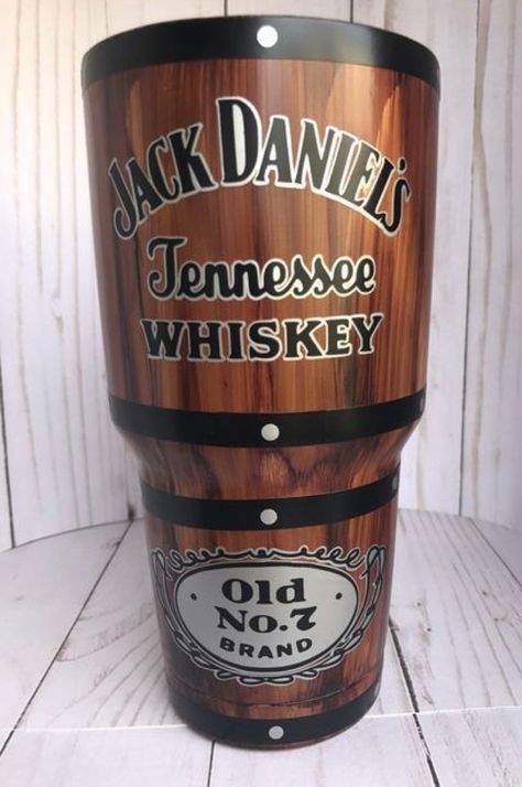 Jack Daniels Tumbler, Jack Daniels Label, Grain Effect, Glitter Tumbler Cups, Yeti Cup, Handmade Cups, Alcohol Bottles, Tennessee Whiskey, Custom Tumbler Cups