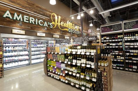 Whole Foods Englewood Interior Design & Fabrication - 555 International Whole Foods Store, Marquee Signage, Inca Kola, Sprouts Farmers Market, Store Layout, Healthy Groceries, Healthy Shopping, Bold Typography, Whole Foods