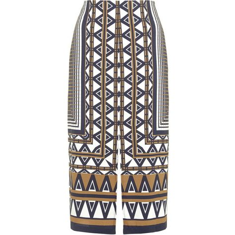 TOPSHOP Aztec Stripe Print Midi Skirt (75 CAD) ❤ liked on Polyvore featuring skirts, multi, topshop, aztec skirt, print skirt, striped midi skirt and pattern skirt Skirts For Summer, Midi Skirt Fall, Aztec Skirt, Midi Skirts Summer, Geometric Inspiration, Striped Midi Skirt, Toned Abs, Printed Midi Skirt, Midi Skirts