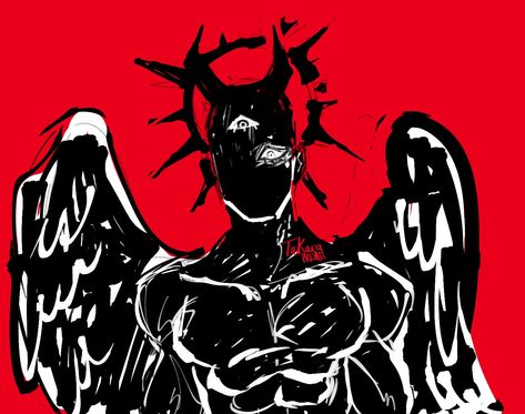 #art #demon Belzabub Demon, Biblical Demon Art, Beelzebub Demon Art, Demon Side Profile, Shadow Demon Art Male, Demon Possession Art, Asmodeus Demon Art, Accurate Demons, Demon Form Concept Art