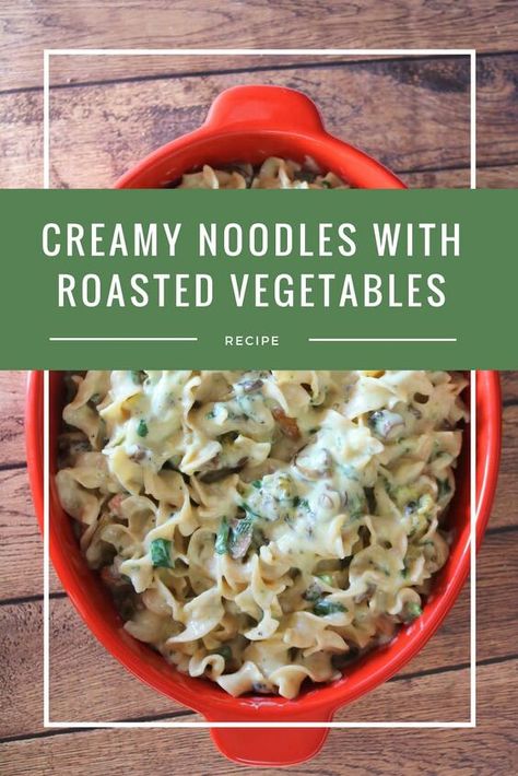 Creamy Egg Noodles, Recipes Without Meat, Creamy Noodles, Noodles With Vegetables, Beef Noodle Casserole, Spicy Chicken Tacos, Meals Without Meat, Egg Noodle Recipes, Pasta Side