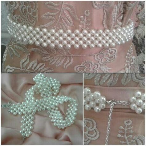 Beaded Belt Diy, Beaded Belts Patterns, Easy Yarn Crafts, Hand Beaded Bag, Pearls Diy, Diy Embroidery Patterns, Beading Jewelery, Handmade Jewelry Tutorials, Beaded Belt