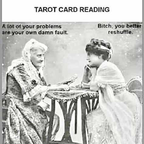 Witch Jokes, Funny Spiritual Memes, Tarot Card Reading, Tarot Card Readers, Baby Witch, Reading Tarot Cards, Tarot Readers, Card Reading, Tarot Card