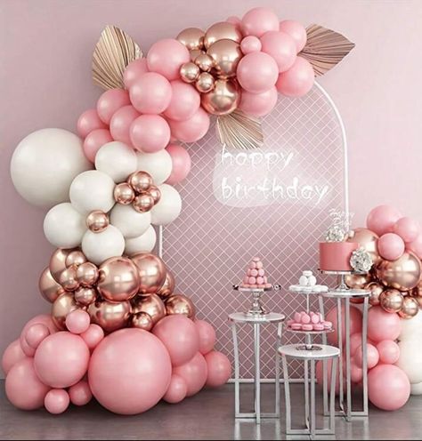 Gold And Pink Balloons, Balloons For Baby Shower, Confetti Birthday Party, Halloween Party Balloons, Confetti Birthday, Purple Balloons, Halloween Balloons, Rose Gold Balloons, Garland Arch