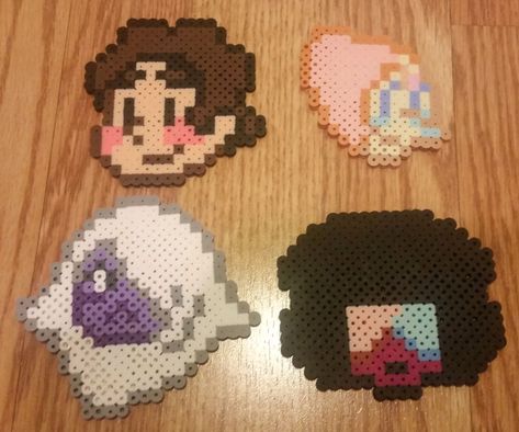 Steven Universe Faces, Perler Beads Ideas, Pearl Amethyst, Pixel Beads, Pearl Beads Pattern, Easy Perler Beads Ideas, Perler Art, Perler Bead Templates, Perler Crafts