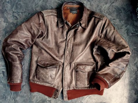 Aero Leather, Scotland: 2017 After 17 Years Wear Jacket Art, Flying Jacket, Leather Flight Jacket, Jacket Ideas, Leather Jacket Outfits, Silver Wings, Flight Jacket, Mens Style, Waxed Canvas