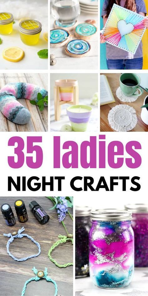 Craft For Group Of Women, Ladies Activities Ideas, Ladies Group Ideas, Fun Craft Night For Adults, Craft Weekend Ideas, Women’s Retreat Craft Ideas, Women Crafts Ideas, Group Craft Projects For Women, Girlfriend Crafts Night