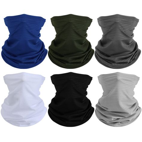 PRICES MAY VARY. Package content: you will receive 6 pieces of summer UV protection neck gaiters, enough quantity for your daily use, you can share them with your family and friends Nice design: each summer bandana face cover measures 25 x 42 cm/ 9.8 x 16.5 inch, one size fits most and edge seams adopted lock edge will not unravel easily, not too tight or too loose, breathable and keep your nose and mouth clean High performance: our neck gaiter is made of elastic soft and breathable fabric for a Men's Neck Gaiters, Winter Face Mask, Mask For Men, Winter Face, Camouflage Colors, Plus Size Summer Outfits, Mask Diy, Diy Summer, Summer Hair Color For Brunettes