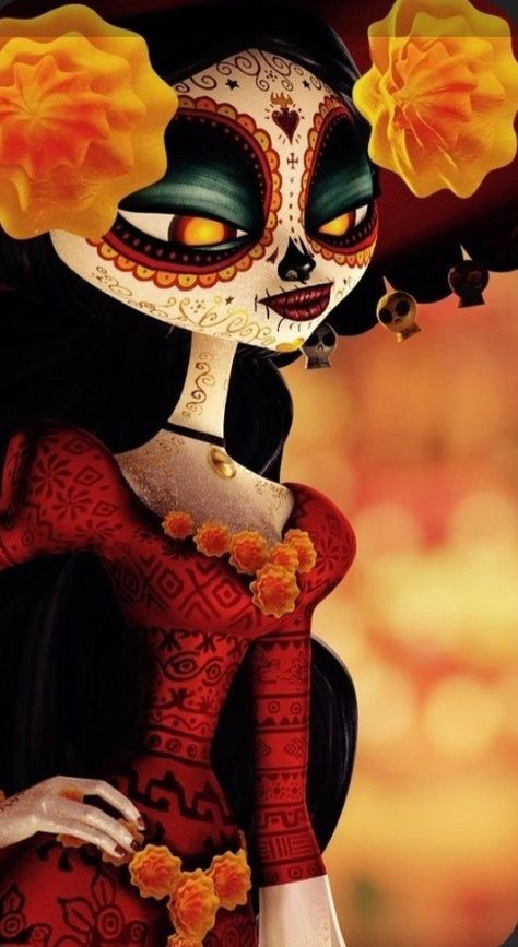 La Muerte Book Of Life Makeup, Book Of Life Movie, Day Of The Dead Makeup, Catrina Tattoo, Sugar Skull Artwork, Whats Wallpaper, Modele Pixel Art, Dead Makeup, Day Of The Dead Art