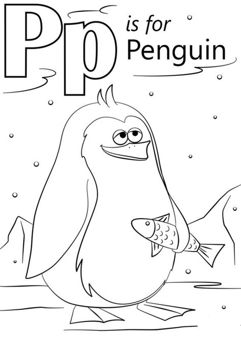 Free & Easy To Print Penguin Coloring Pages - Tulamama The Letter P Crafts For Preschool, Penguin Coloring Pages Free Printable, Abc Prints, P Is For Penguin, Penguin Coloring Page, Mount Moriah, Letter P Crafts, Kids Colouring Printables, Letter A Coloring Pages