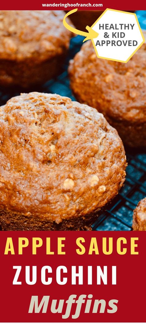 Buttermilk Zucchini, Zucchini Apple Muffins, Zucchini Applesauce, Oatmeal Zucchini, Healthy Zucchini Muffins, Applesauce Recipes, Zucchini Muffins Healthy, Zucchini Muffin, Preschool Cooking