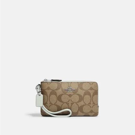 Discover great products at the best prices at Dealmoon. Double Corner Zip Wristlet In Signature Canvas. Price:$32.40 at COACH Outlet Denim Wristlet, Coach Floral, Bling Bags, Blue Coach, Coach Clutch, Black Wristlet, Coach Outlet, Signature Canvas, Coach Leather