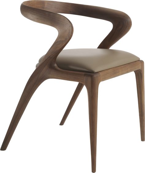 Salma Dining Chair By Agrippa  Contemporary, Transitional, MidCentury  Modern, Leather, Wood, Dining Chair by Collective Form Modern Wood Chair, Modern Wood Dining Chair, Walnut Chair, Midcentury Modern Dining Chairs, Wooden Toys Plans, Elegant Chair, Interlaken, Mid Century Modern Dining, Mid Century Dining