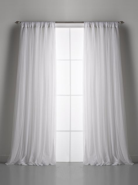 Couture Dreams Whisper White Window Curtain Tulle Lights, Feminine Outfits, Tulle Curtains, Interior Windows, White Windows, Custom Drapes, Whisper White, White Tulle, Womens Clothes