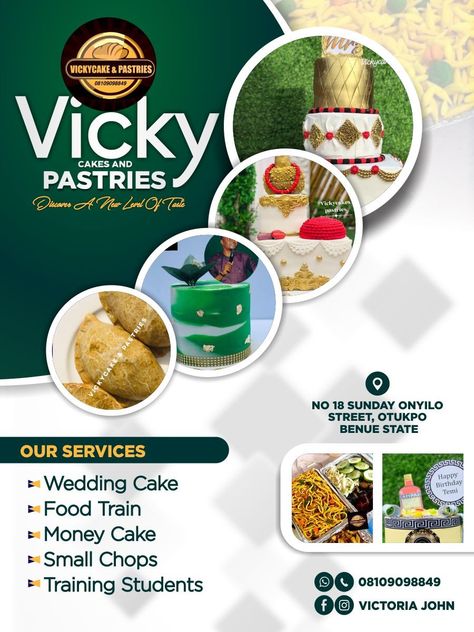 Cake Flyer Design Ideas, Food Flyer Design Ideas, Cake Flyer Design, Bakery Flyer, Bakery Poster, Marriage Album, Shop Banner Design, Bake Sale Packaging, Sales Flyer