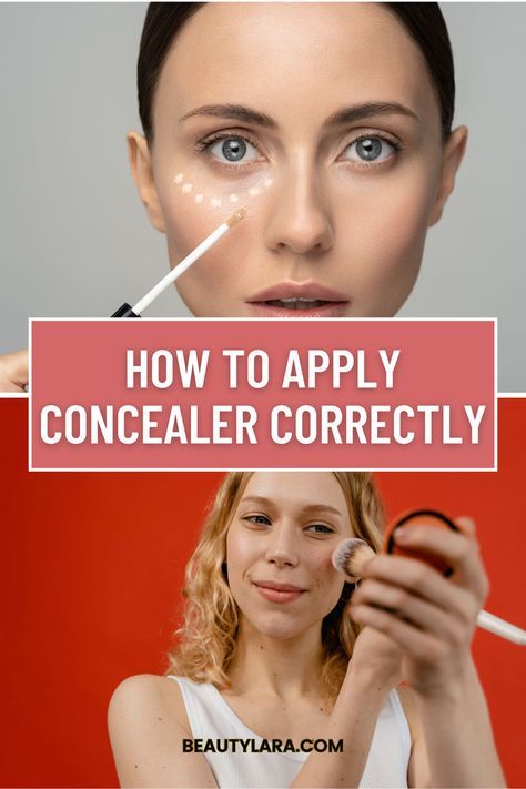 How to Apply Concealer Correctly Where Do You Apply Concealer, Where Do You Put Concealer On Your Face, Applying Concealer Tutorials, How To Apply Concealer Under Eyes, Where To Put Concealer, Concealer Tips How To Apply, Concealer Placement, Applying Concealer, Concealer Tricks