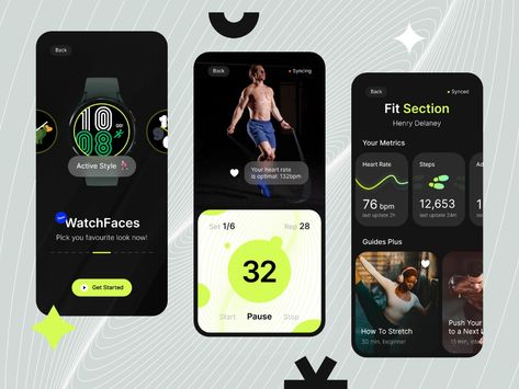 Smart Watch - Fitness Tracker App ⌚️ by Jacob Janura 🎄 for intent on Dribbble Basketball App, Fitness Tracker App, Lifestyle Apps, Challenge Fitness, Web Design Ux Ui, Apps Design, Challenge Tracker, Movie App, Health And Fitness Apps