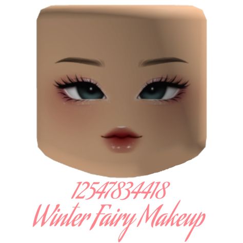 Roblox codes♡ Makeup Face Roblox Code, Roblox Id Face Codes For Blue Eyes, Faces Roblox Id Codes, Roblox Makeup Faces Codes, Winter Fairy Makeup, Roblox Face Codes Makeup, Face Id Roblox Code, Roblox Head Codes, Roblox Faces Codes