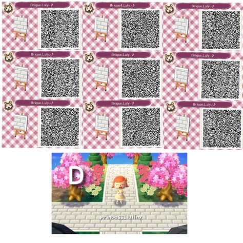 Animal Crossing: New Leaf & HHD QR Code Paths — luliny-acnl: Patterns pour vos villes 💜 Qr Code Animal Crossing, Leaf Template Printable, Acnl Paths, Kagami Kuroko, Animal Crossing Qr Codes, Acnl Qr Codes, Motif Acnl, Animal Crossing 3ds, Brick Path