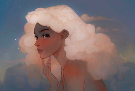 tasia on Twitter: "cloud… " Tasia M S, Cloud Hair, الفن الرقمي, Hair Illustration, Cloud Art, Cloud Drawing, Love Drawings, Freelance Illustrator, How To Draw Hair